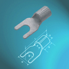 Un-insulated Fork Terminals-UL approved