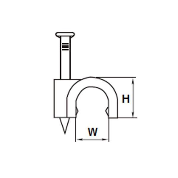 PE Cable Clips-Round Type