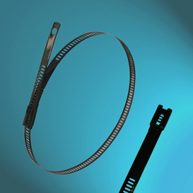 Epoxy Fully-Coated Ladder Multi-Lock Stainless Steel Cable Ties 