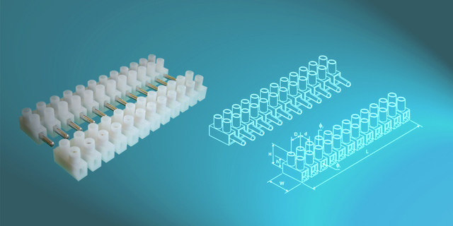 VDE Approved Terminal Blocks with Horizontal Plug