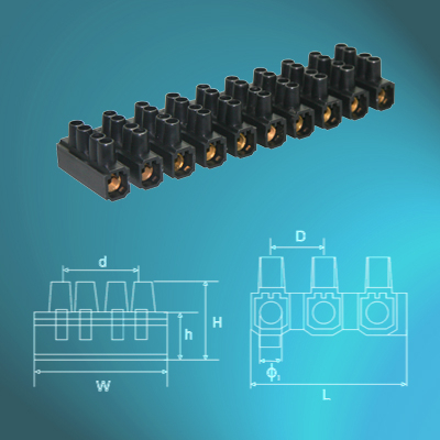 Double Fixing High Quality Polyethylene Terminal Blocks