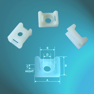 Nylon Cable Tie Mounts Screw-Fixing Type