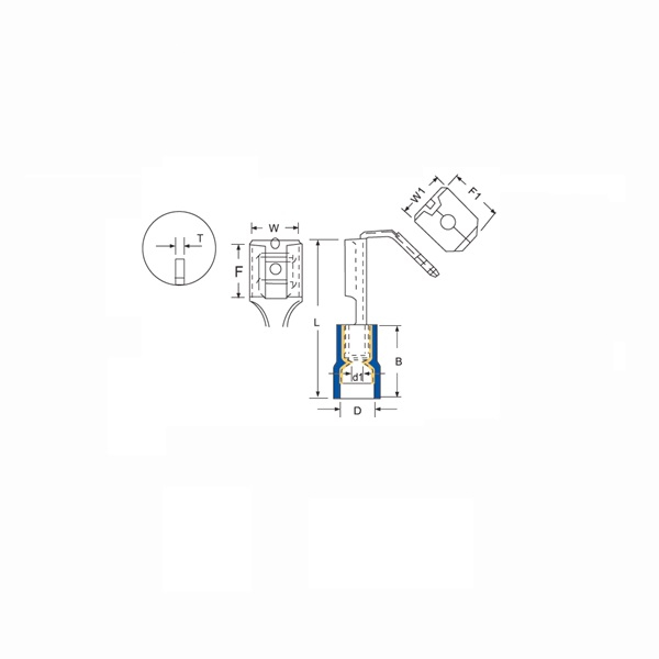 Vinyl Insulated Piggyback Disconnector-Double Crimp