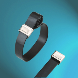 O Type Semi-Coated Stainless Steel Cable Ties