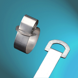 D Type Uncoated Stainless Steel Cable Ties