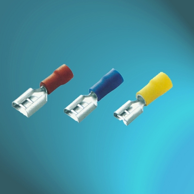 Vinyl Insulated Female Push-on-Double Crimp