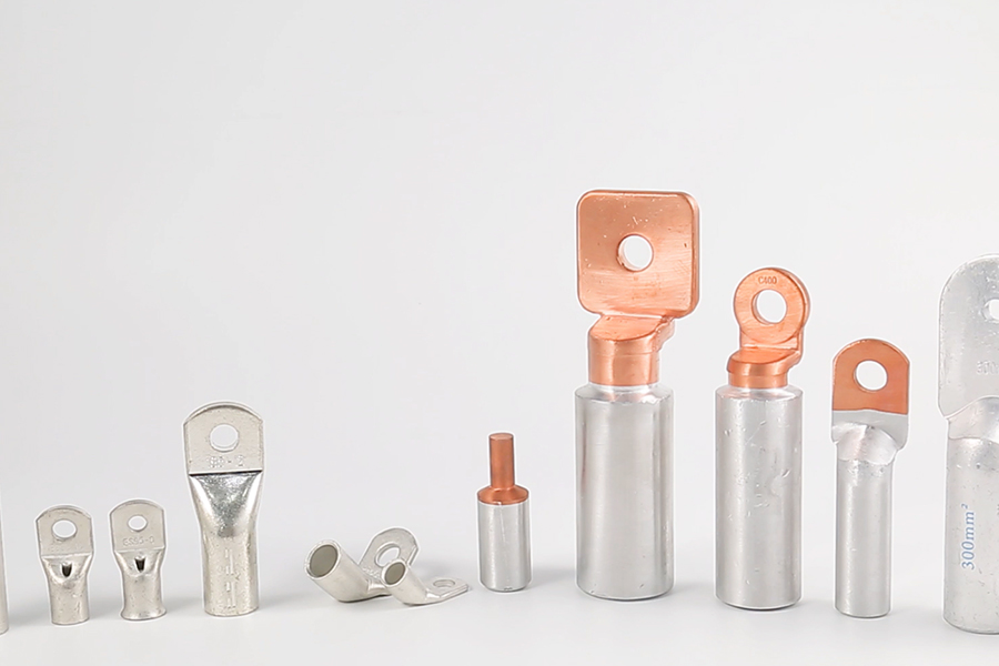 BI METAL CABLE LUG, COPPER LUG, COPPER TUBE TERMINAL.