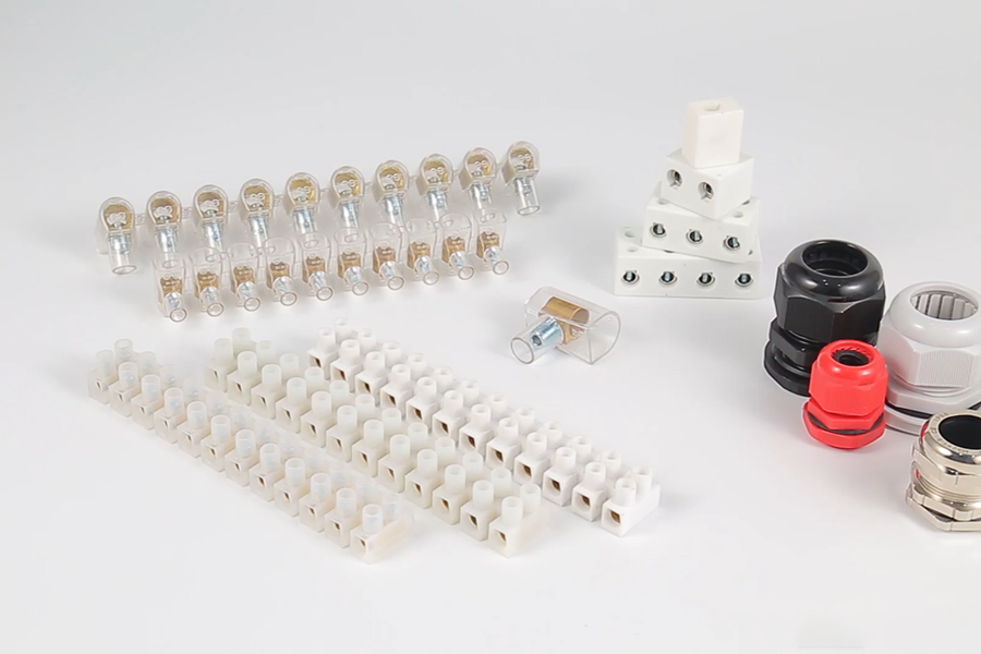CABLE GLAND, TERMINAL BLOCK